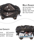 Small Everyday Shoulder Purse with Front Zip Pockets