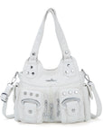 Purse With Silver Hardware 90s Style Crossbody Bag For Women