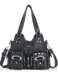 Purse With Silver Hardware 90s Style Crossbody Bag For Women
