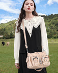 Purse With Silver Hardware 90s Style Crossbody Bag For Women