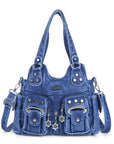 Purse With Silver Hardware 90s Style Crossbody Bag For Women
