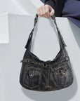 Large Y2K Cargo Hobo Shoulder & Crossbody Bag