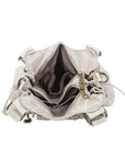 Lace-Up Multi-Pocket Hobo Shoulder Bag