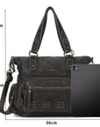 Oversized Slouchy Multi Pocket Tote Bag with Adjustable Strap