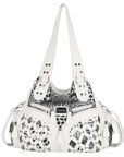 Y2K Studded PU Leather Semi-Soft Hobo Bags