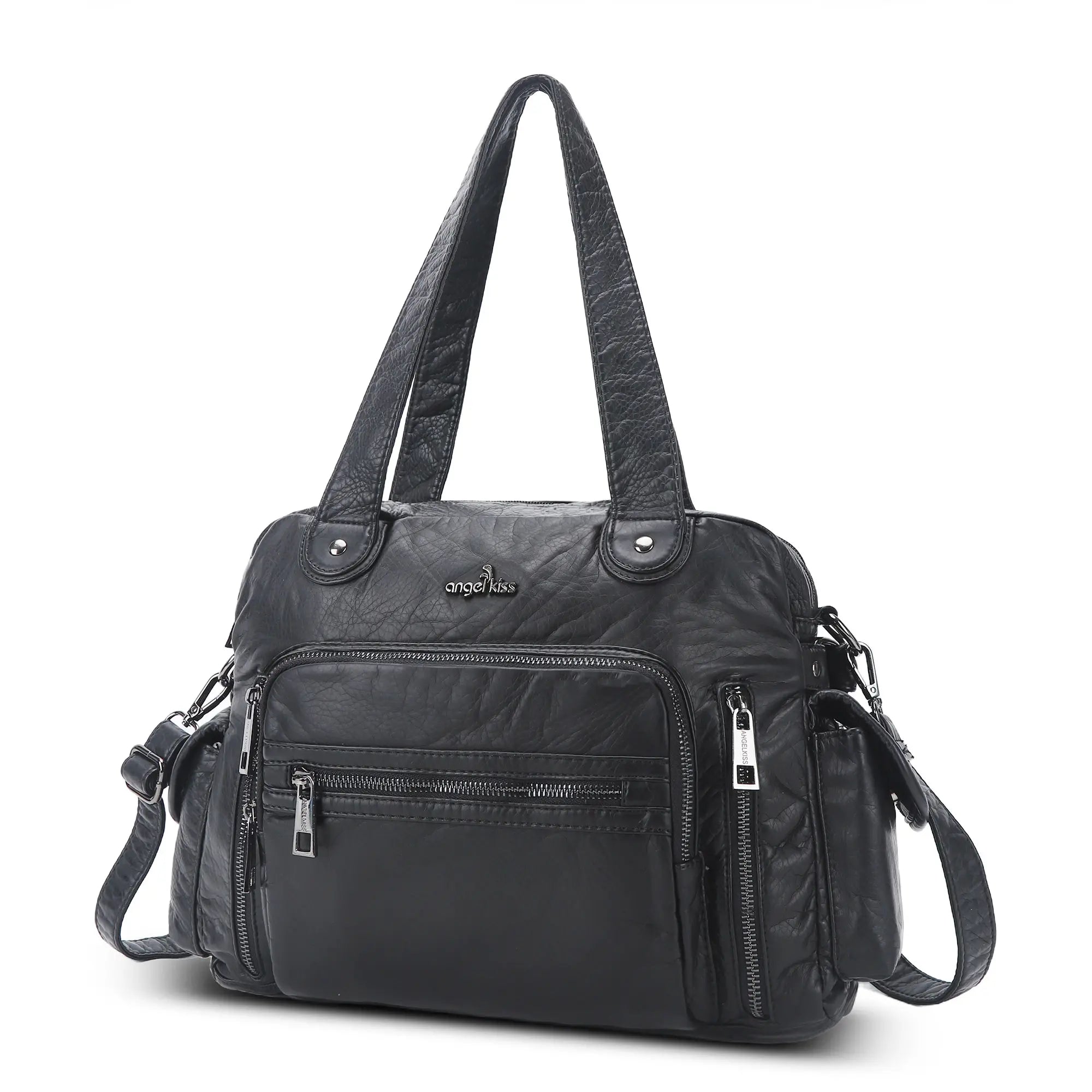 Relaxed Carryall Shoulder Bag with Long Handles