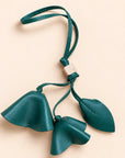 Flower Purse Charm & Keychain with Hanging Blooms
