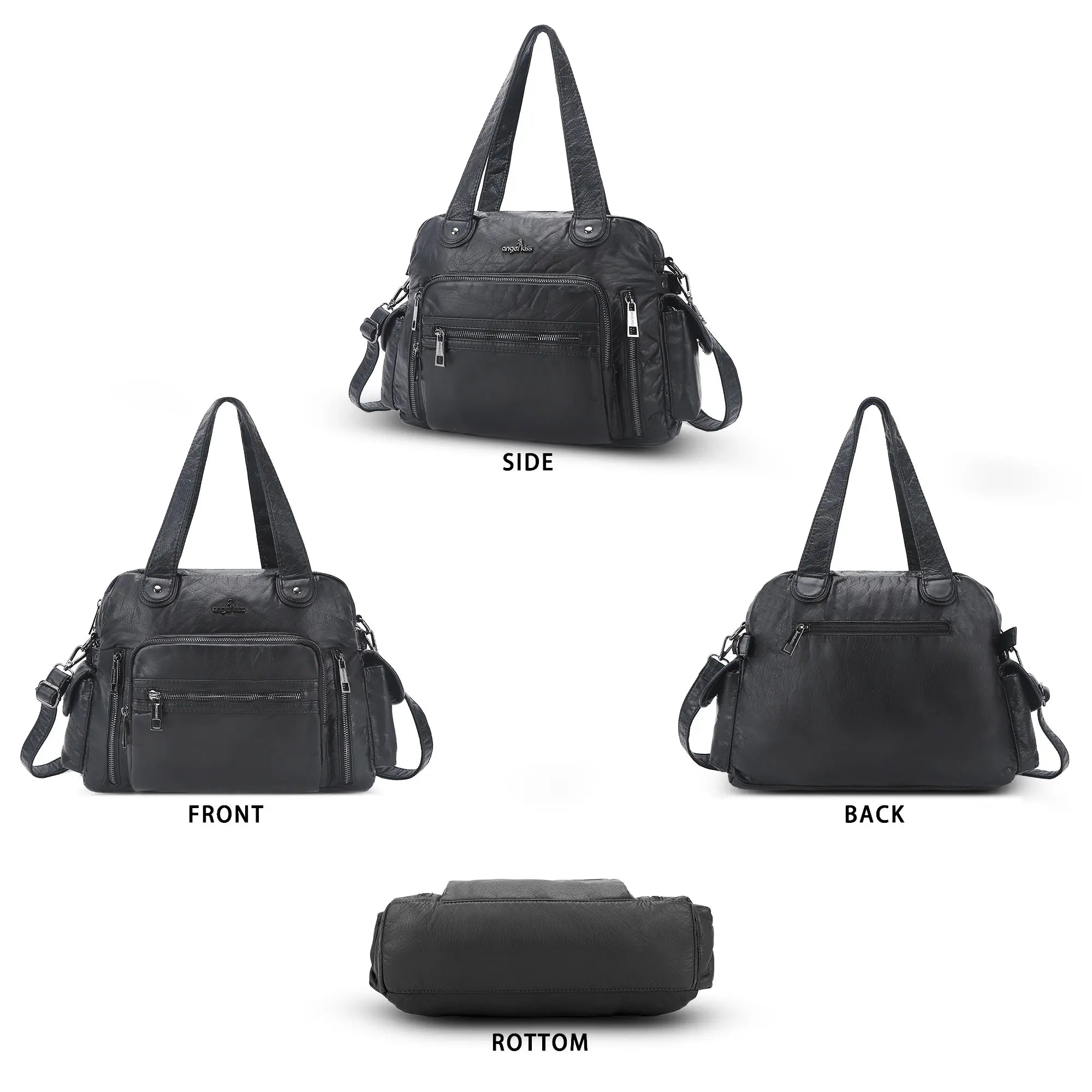 Relaxed Carryall Shoulder Bag with Long Handles