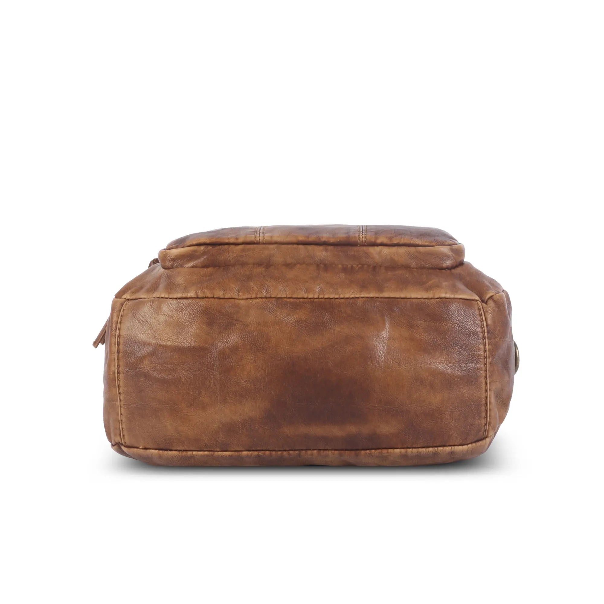 Soft PU Multi-Pocket Satchel Crossbody Bag
