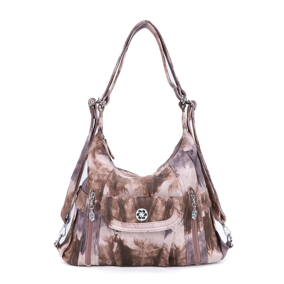 Steedy Denim vintage tie-dye tote bag-Angelkiss Bag