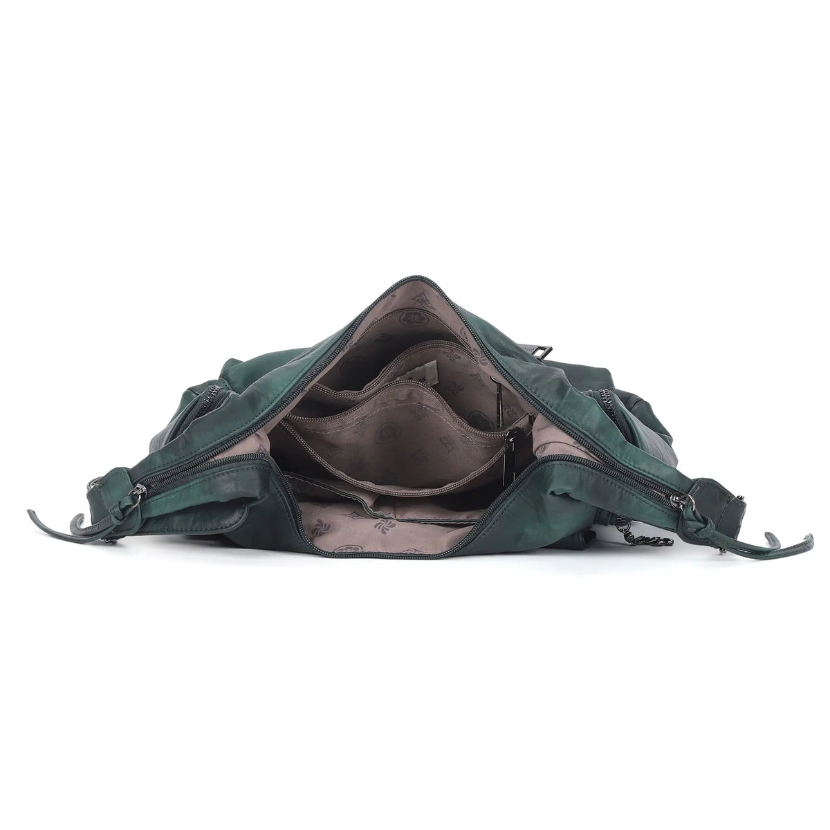 Shoulder Bag – Vintage Cargo Hobo with Flower Charms