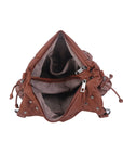 Organized Storage Faux Leather Tote Crossbody Bag Hardware Detail