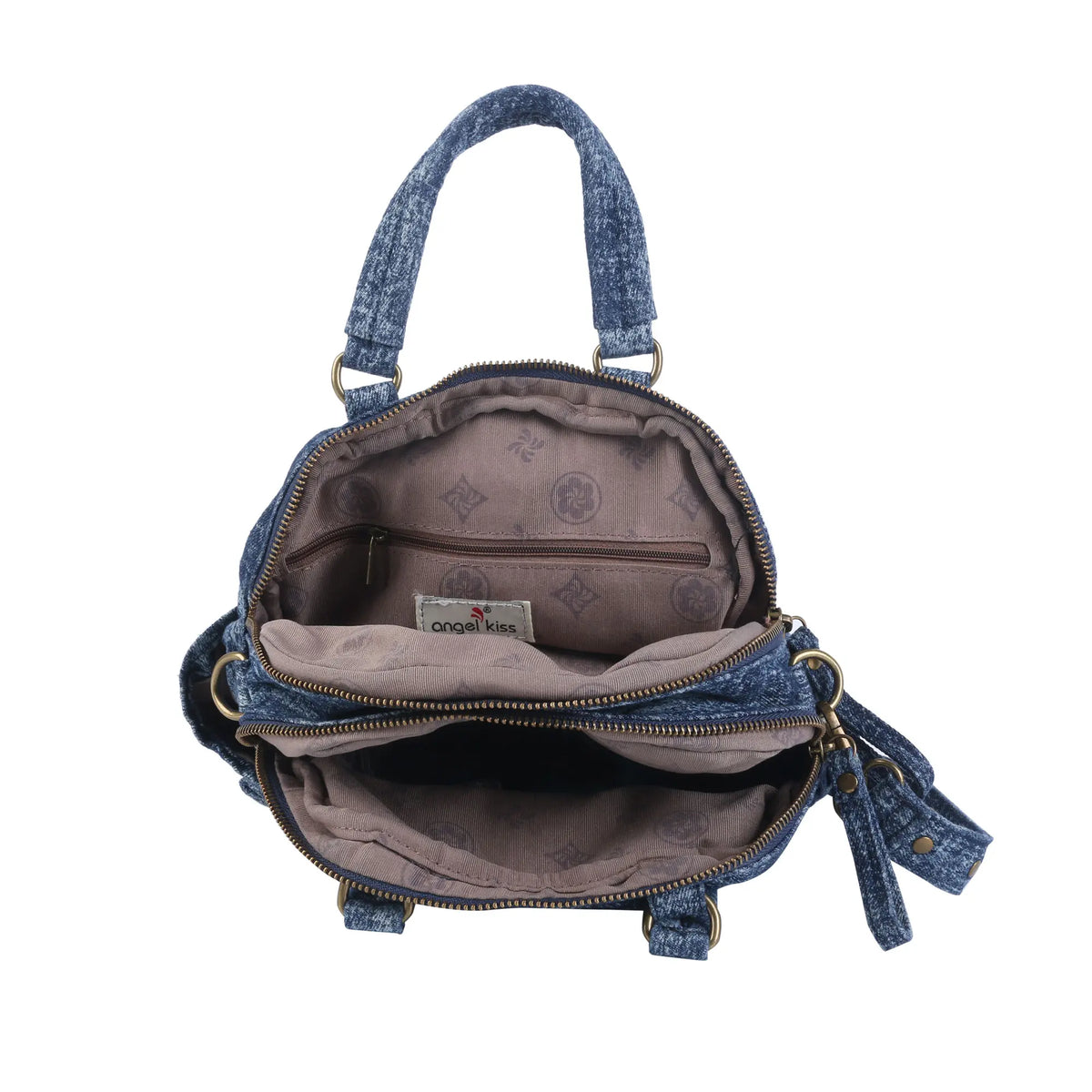 Classic Small Denim Backpack For Women