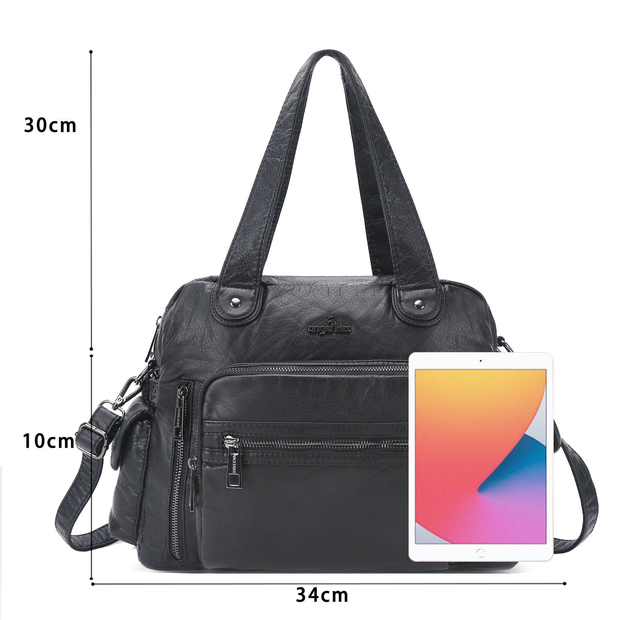 Relaxed Carryall Shoulder Bag with Long Handles