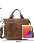 Soft PU Multi-Pocket Satchel Crossbody Bag