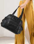 Relaxed Carryall Shoulder Bag with Long Handles