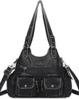 Tie-Dye Bag Womens Y2K Hobo Purse Faux Leather