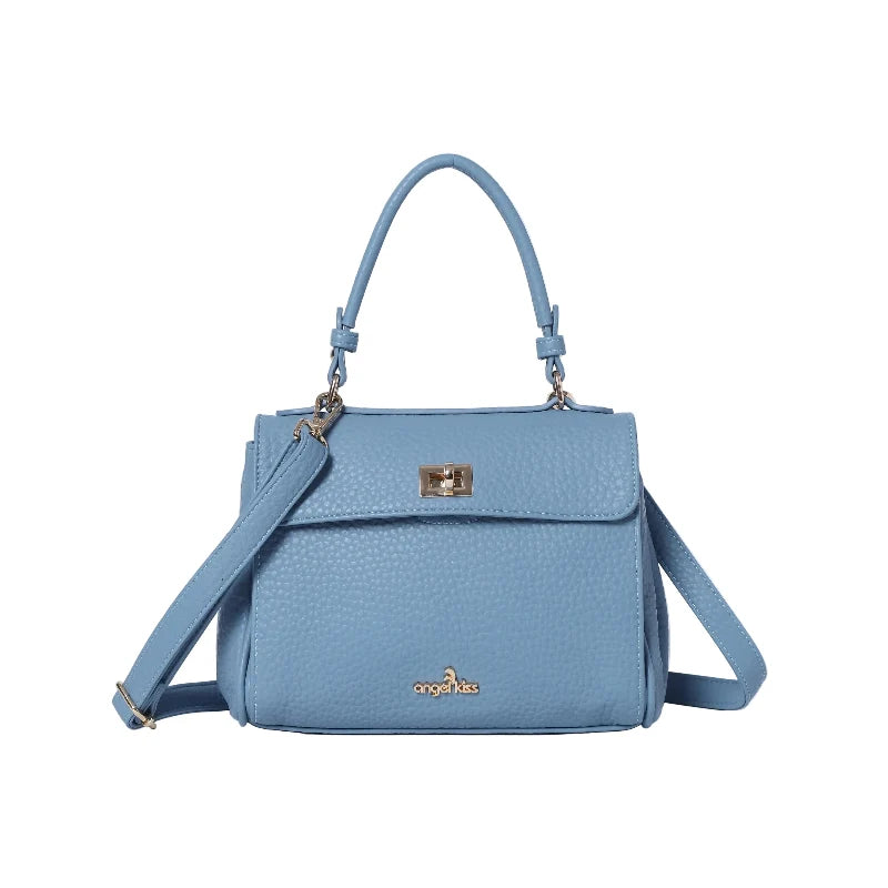 Minimalist Vegan Leather Top Handle Crossbody Bag