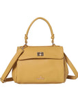 Minimalist Vegan Leather Top Handle Crossbody Bag