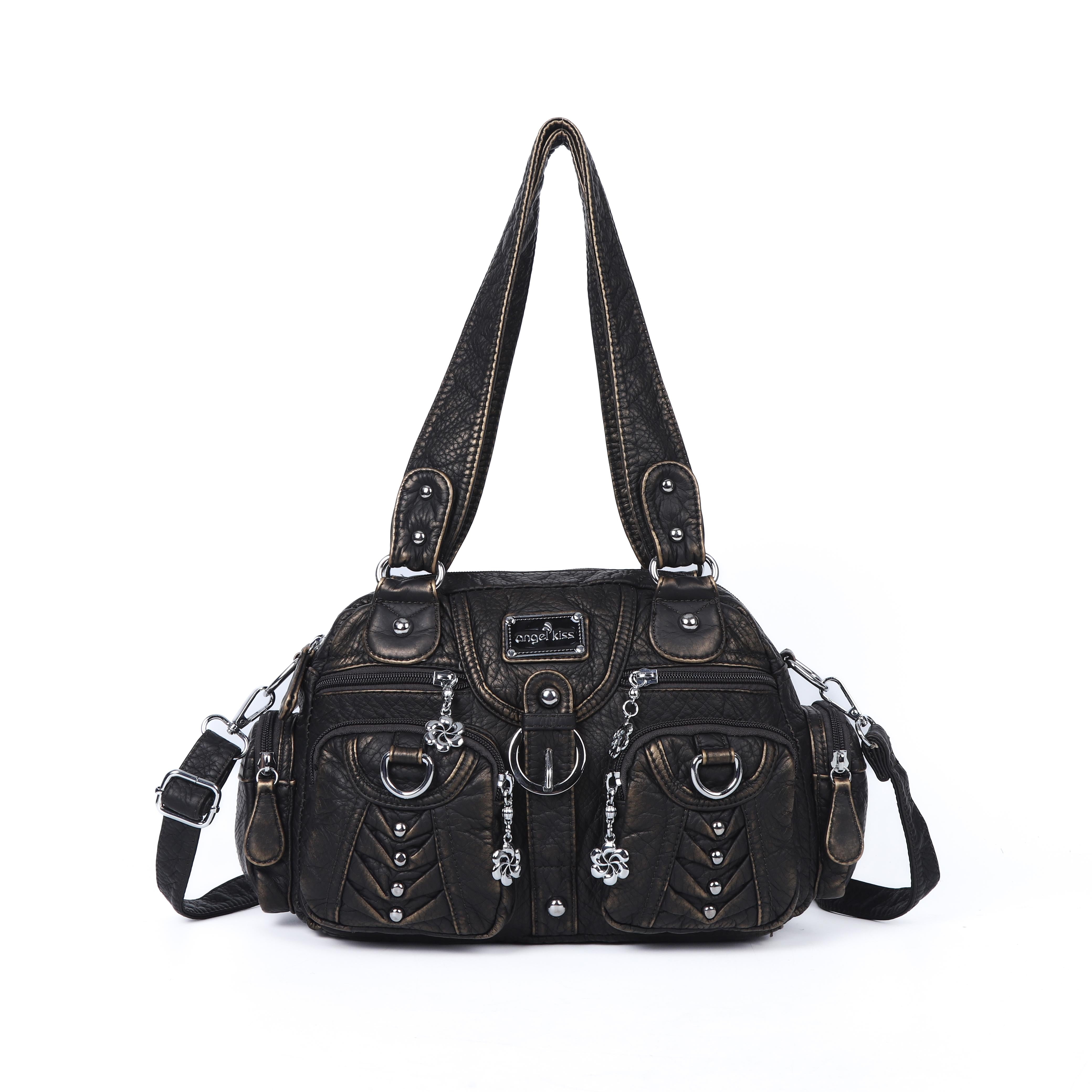 Multi-Pocket Top Handle Shoulder Purse for Women – Angel Kiss