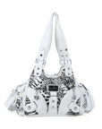 Leopard Print Y2K Shoulder Bag with Studded Details
