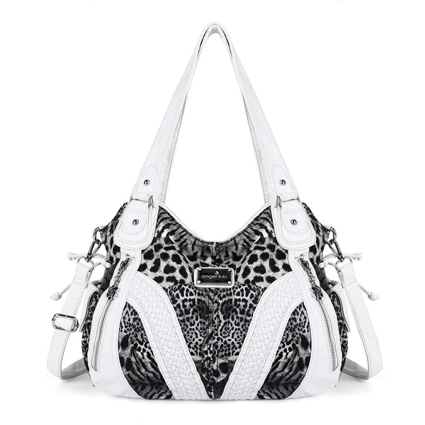 Leopard Printed East-West Hobo Bags