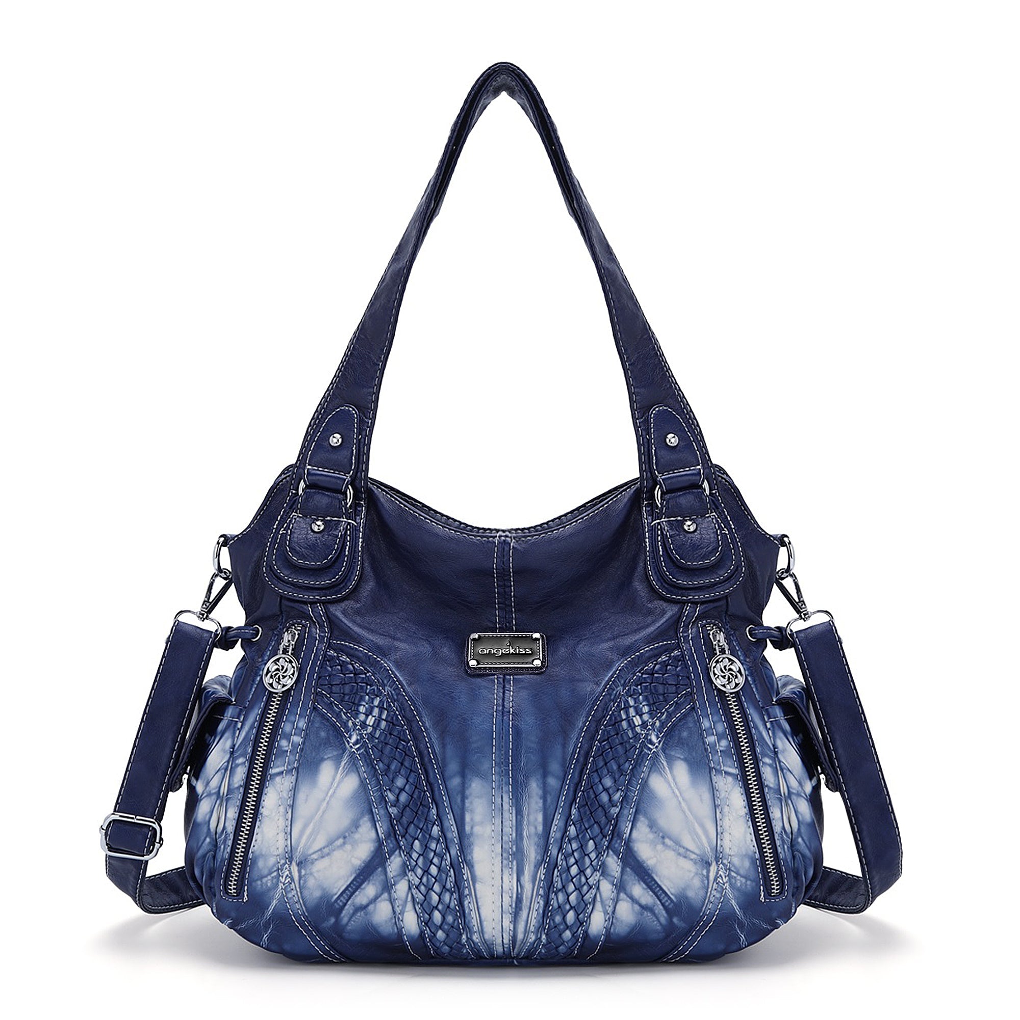 washed tie-dyeDaily women simple unique hobo handbag-Angelkiss Bag