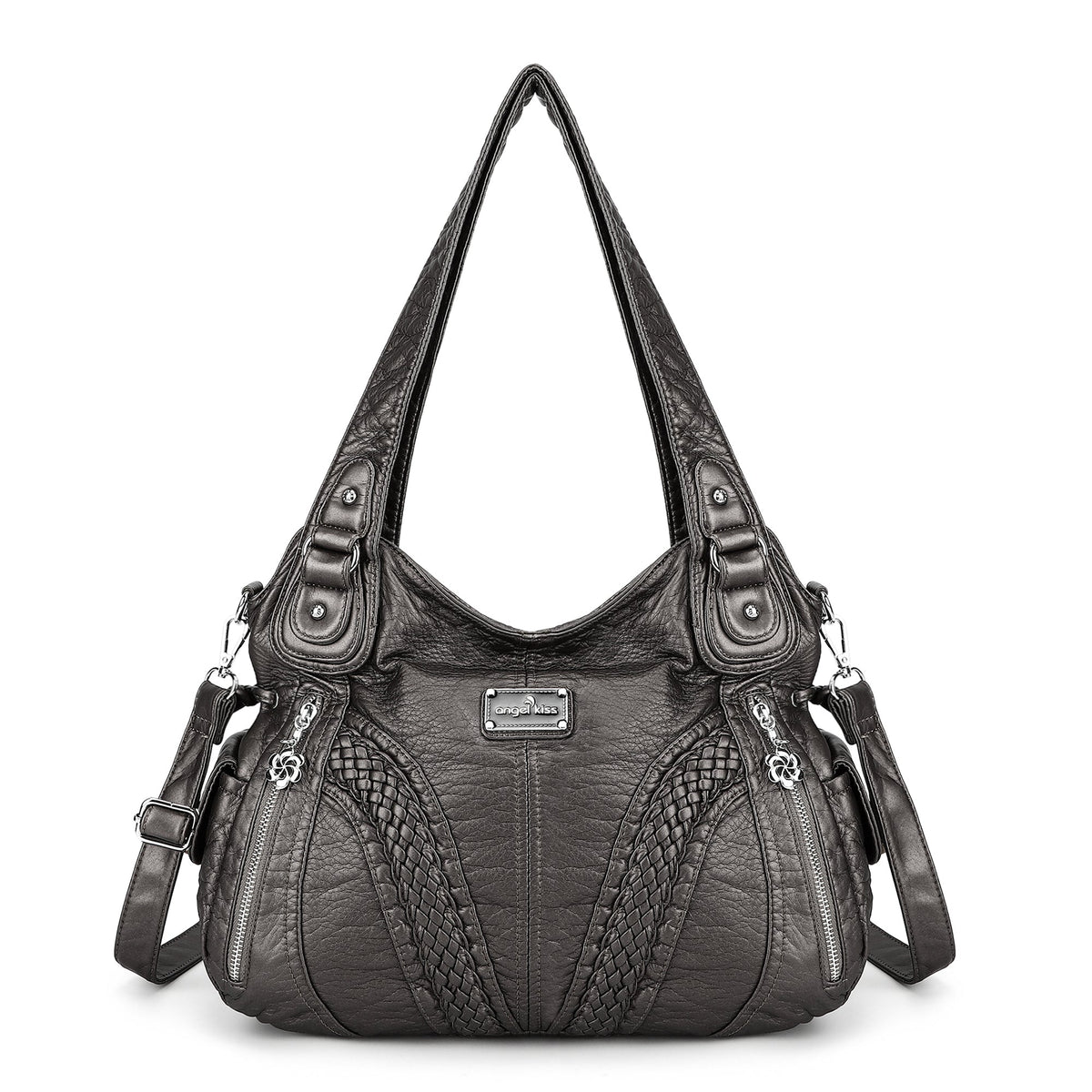 washed Large capacity Daily women Waterproof unique hobo handbag-Angelkiss Bag