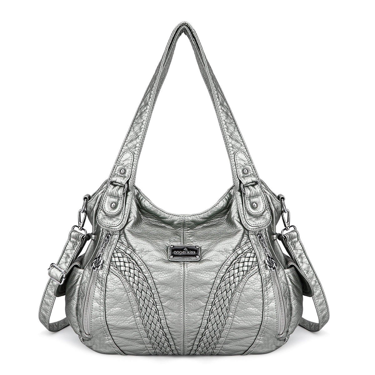 washed Large capacity Daily women Waterproof unique hobo handbag-Angelkiss Bag