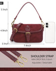 Mini Suede Convertible Shoulder Bag