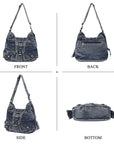 Ladies personality chic vintage backpack/satchel shoulder bag-Angelkiss Bag