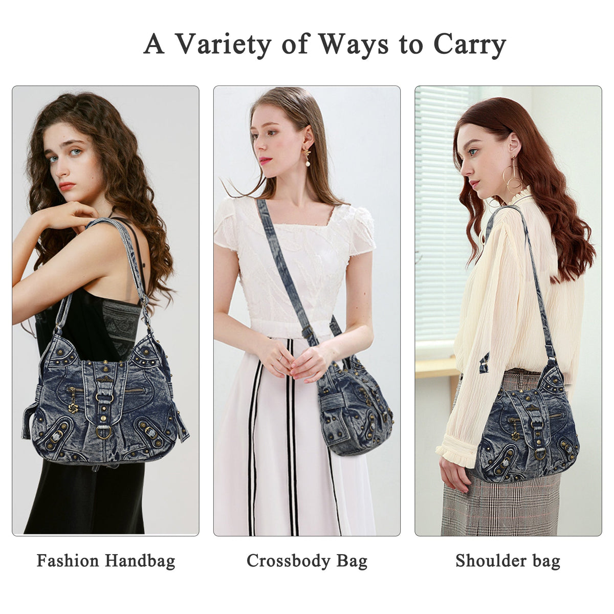 Ladies personality chic vintage backpack/satchel shoulder bag-Angelkiss Bag