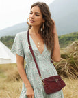 Mini Suede Convertible Shoulder Bag