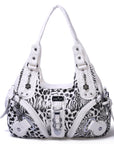 Hobo Leopard print Shoulder  Handbag-Angelkiss Bag