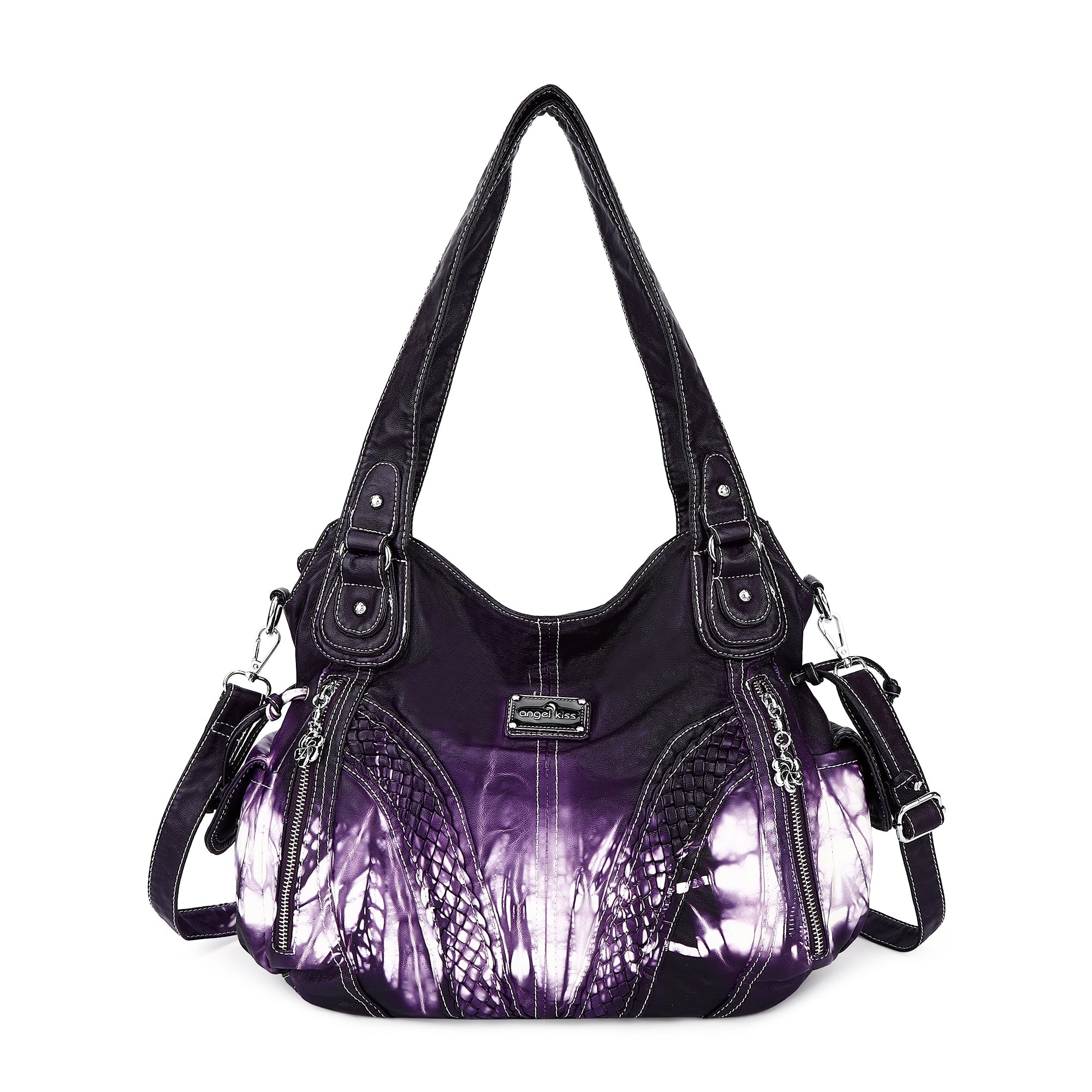 washed tie-dyeDaily women simple unique hobo handbag-Angelkiss Bag