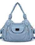 Women  handbag with High Quality Washed PU and Multi-pack-Angelkiss Bag