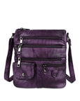 Women's tie-dye vintage pu leather crossbody bag-Angelkiss Bag
