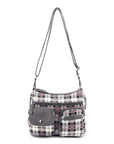 East West Plaid Crossbody Bag with Wallet
