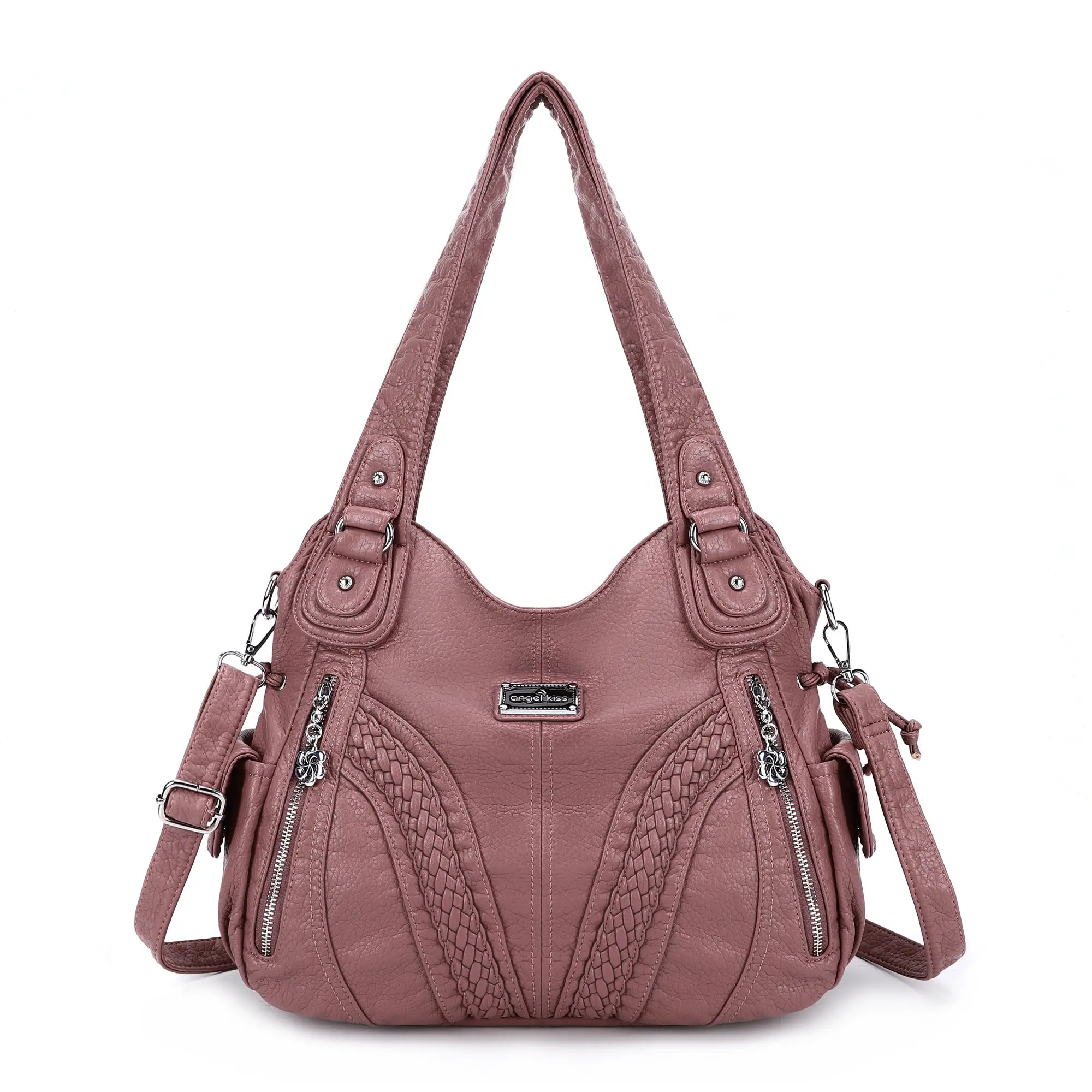 Minimalist East-West Hobo Bag for Women