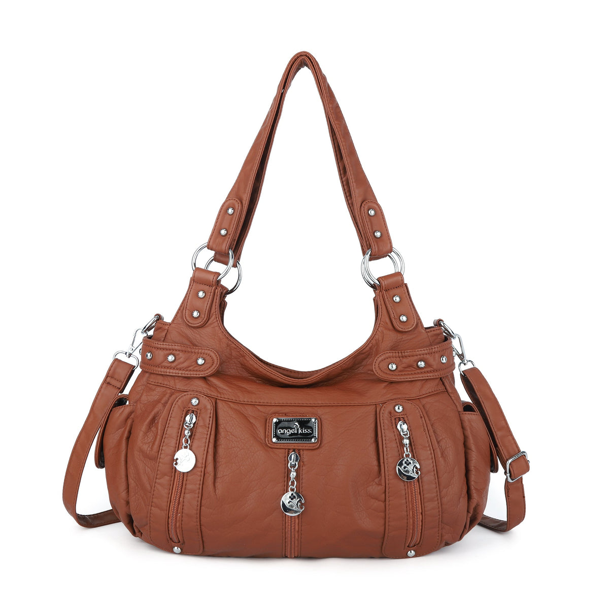 Stylish women's large capacity shoulder bags and hobo bags-Angelkiss Bag