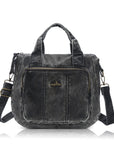 Soft PU Multi-Pocket Satchel Crossbody Bag