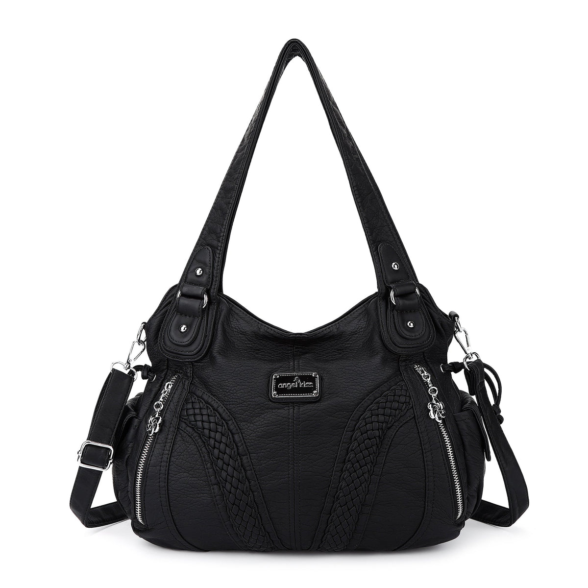 washed Large capacity Daily women Waterproof unique hobo handbag-Angelkiss Bag