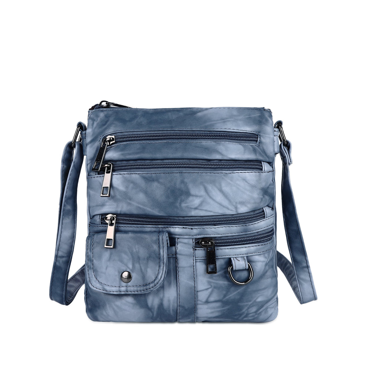 Women's tie-dye vintage pu leather crossbody bag-Angelkiss Bag