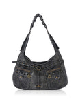 Large Y2K Cargo Hobo Shoulder & Crossbody Bag