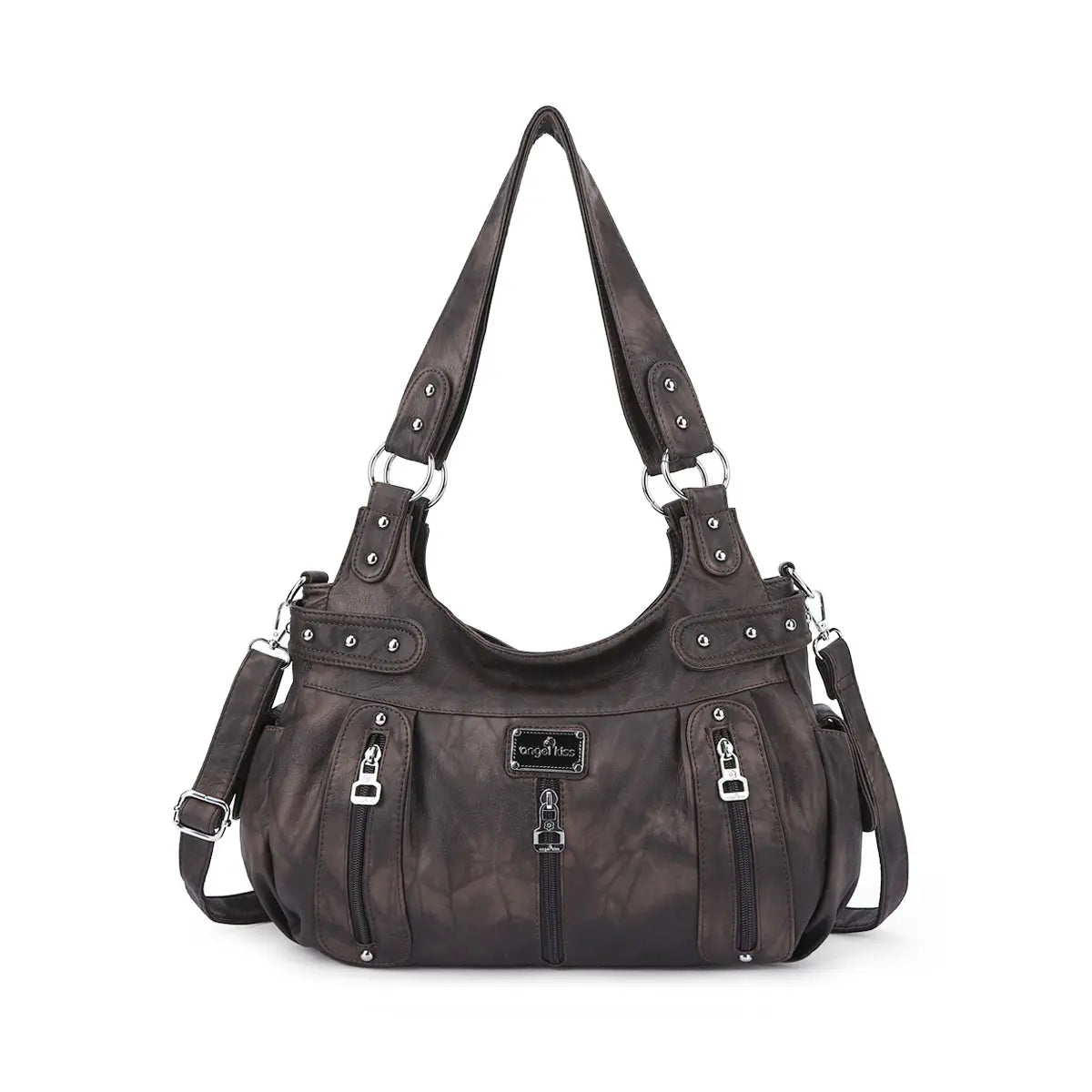 PU Leather Tie-Dye Hobo Shoulder Bag for Women
