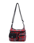East West Plaid Crossbody Bag with Wallet