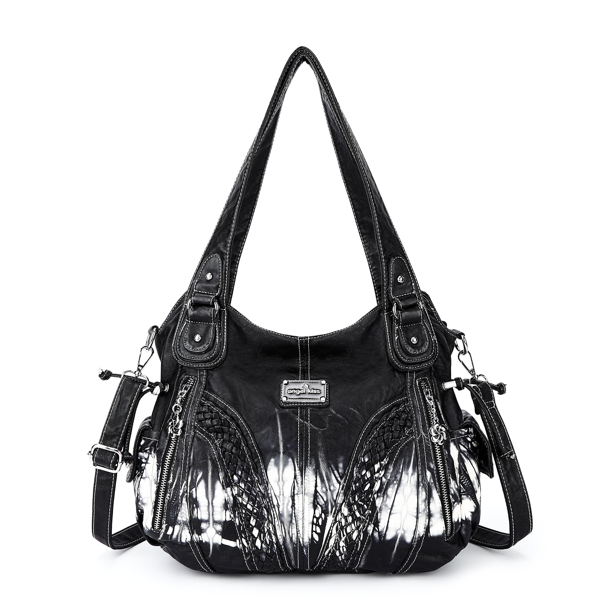washed tie-dyeDaily women simple unique hobo handbag-Angelkiss Bag