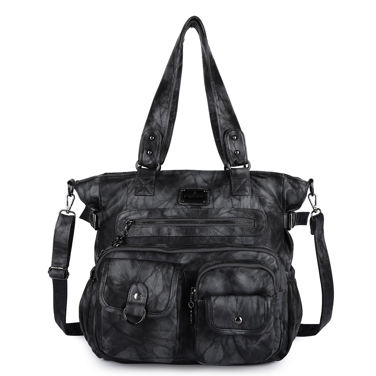 Large Muti-Pocket Women tie-dye Hobo Shoulder Bag-Angelkiss Bag