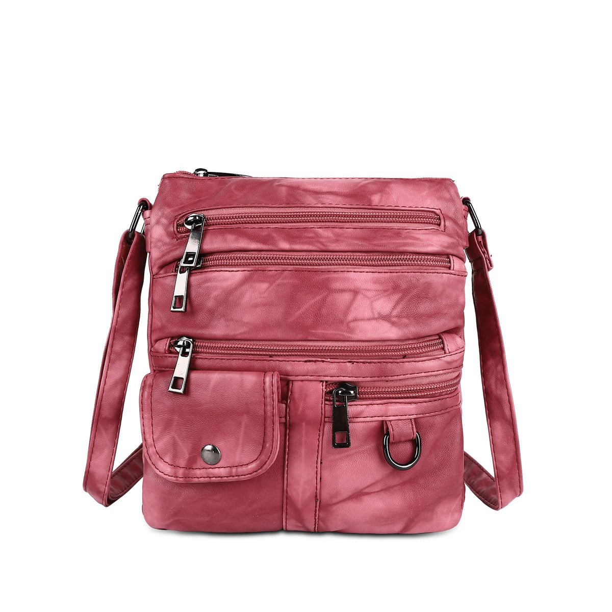 Women's tie-dye vintage pu leather crossbody bag-Angelkiss Bag