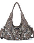 Hobo Leopard print Shoulder  Handbag-Angelkiss Bag